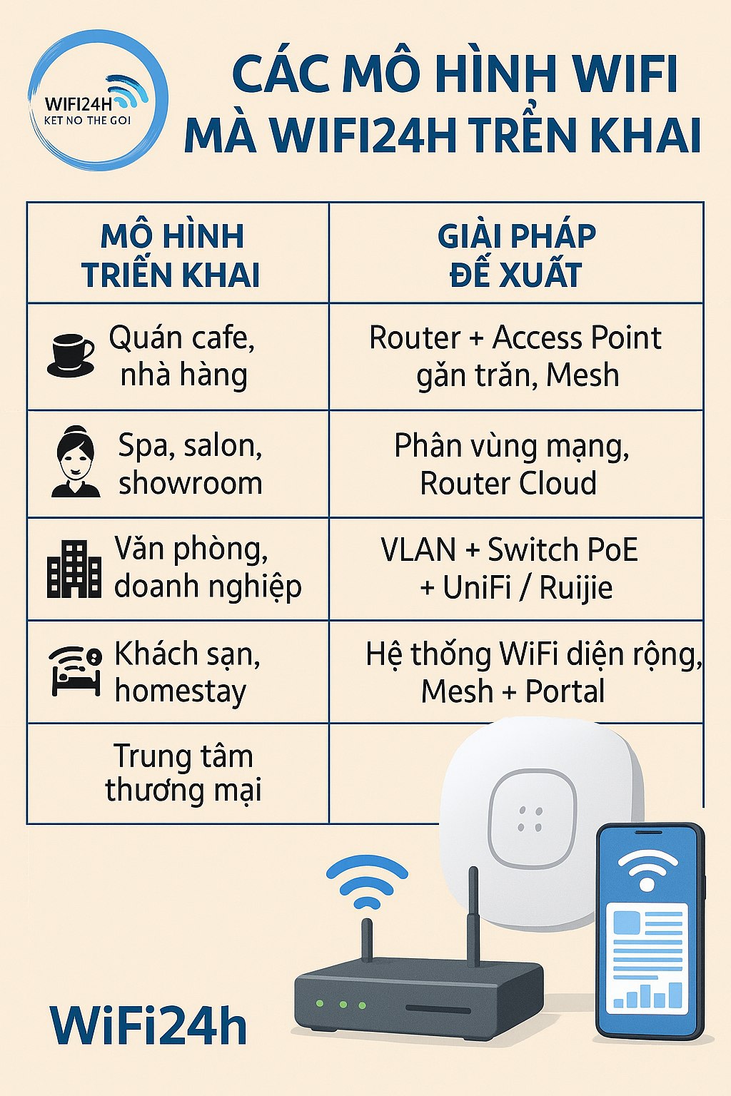 Thi Công Triển Khai Hệ Thống WiFi – Dịch Vụ Chuyên Nghiệp Từ WiFi24h