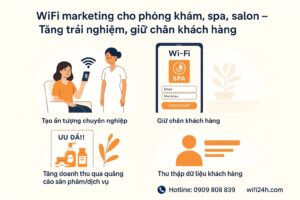 WiFi Marketing cho phòng khám, spa, salon – Tăng trải nghiệm, giữ chân khách hàng