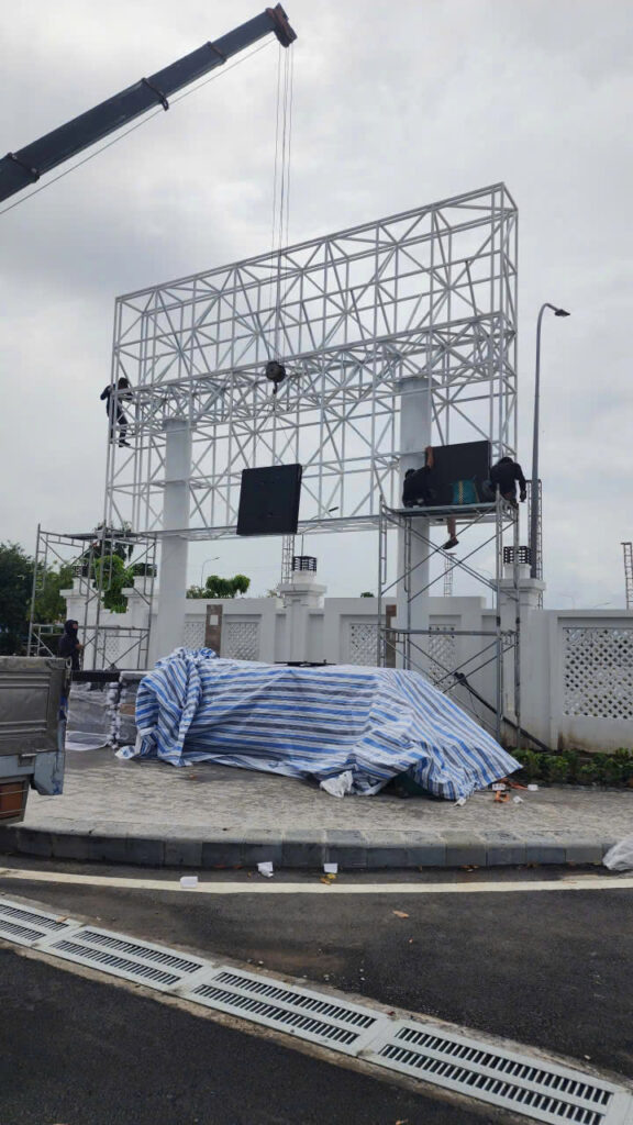 WiFi24h hoàn thành công trình màn hình LED ngoài trời lớn