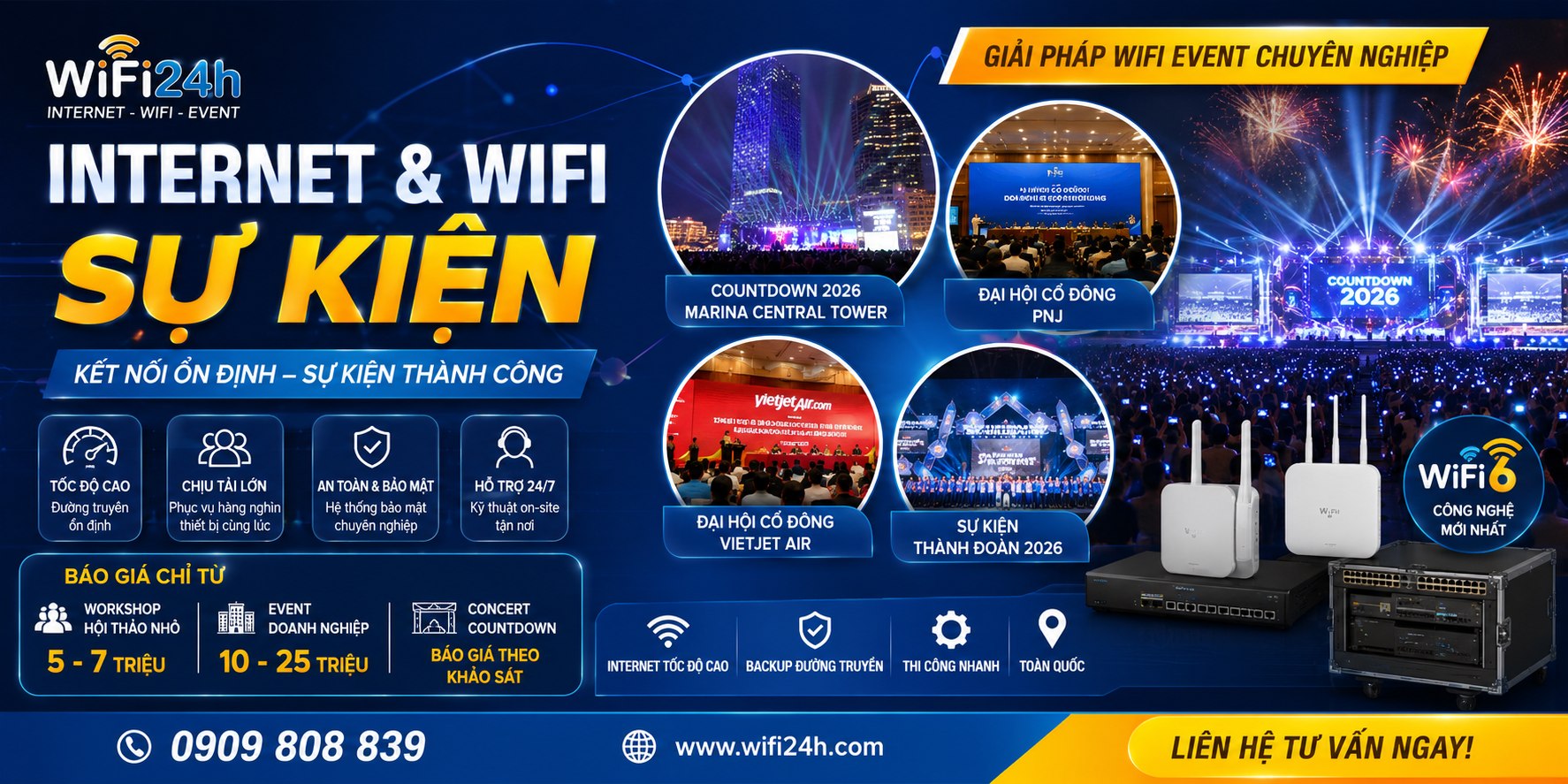 Cho thuê internet sự kiện